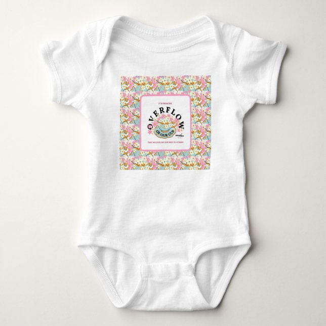 OVERFLOW Floral Baby Bodysuit - Adiela Akoo (Front)