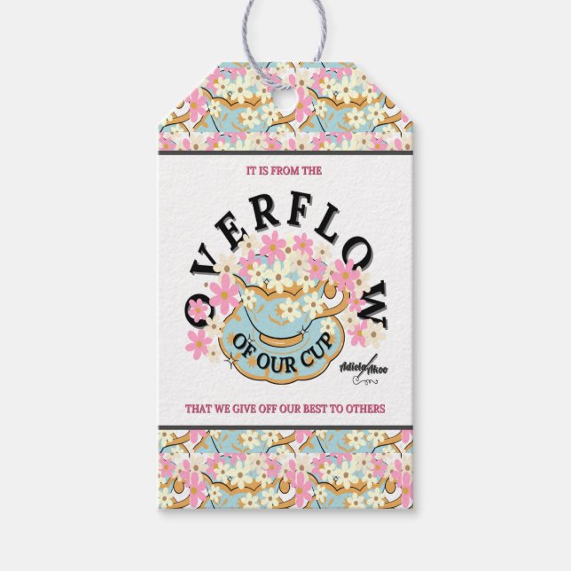 OVERFLOW Floral Gift Tag - Adiela Akoo (Front)