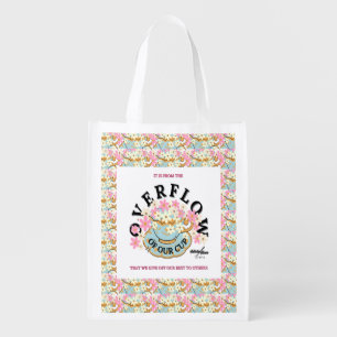OVERFLOW Floral Reusable Grocery Bag - Adiela Akoo