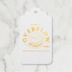 OVERFLOW Foil Gift Tag by Poet Adiela Akoo