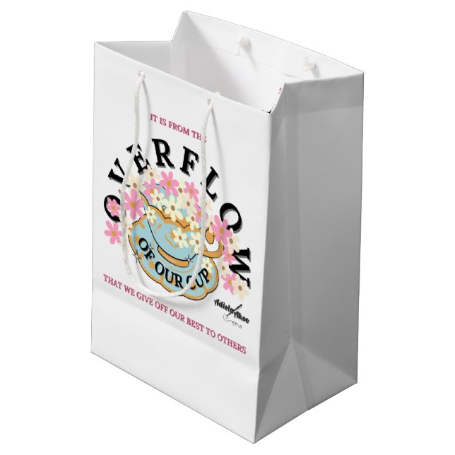 OVERFLOW Gift Bag designed by Adiela Akoo (Back Angled)