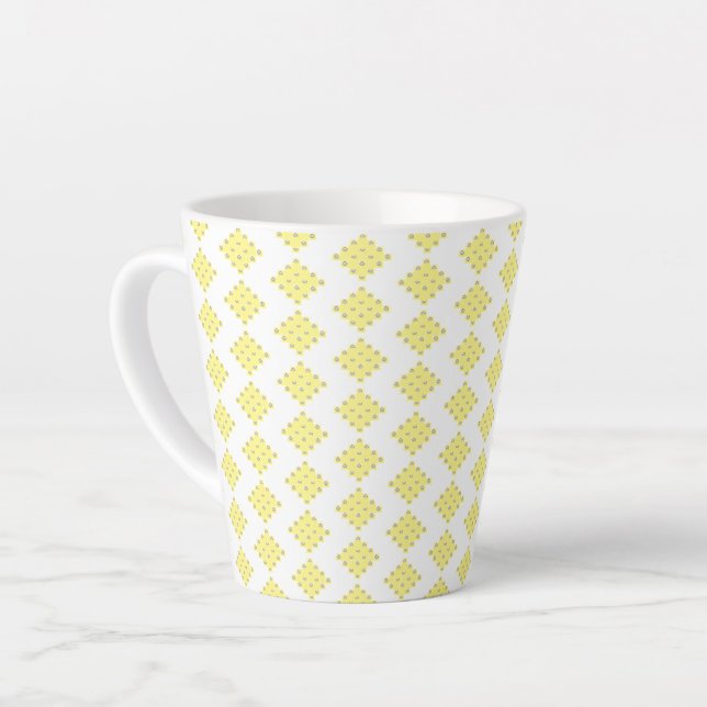 OVERFLOW Latte Mug designed by Poet Adiela Akoo (Left Angle)