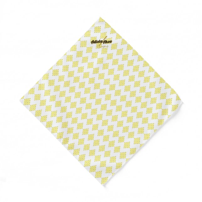 Overflow Pocket Square by Poet Adiela Akoo Bandana (Front)