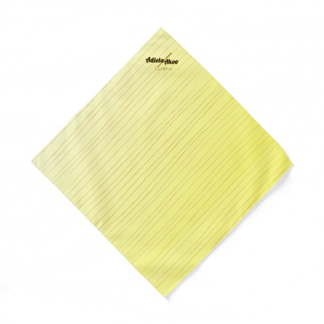 Overflow Pocket Square by Poet Adiela Akoo Bandana (Front)