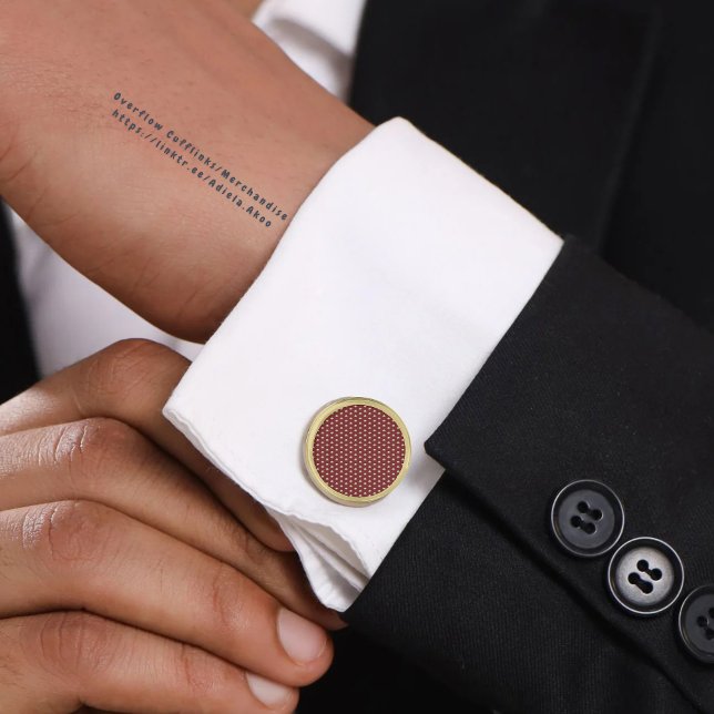 OVERFLOW Red Cufflinks - Adiela Akoo (Overflow Cufflinks by Adiela Akoo. Shop 'Totally Ties,  Squares & Cuffs' collection 4 mor fab finds )