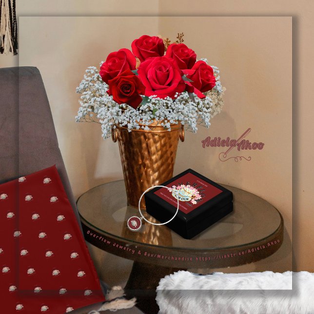 OVERFLOW Wooden Jewelry Box - Adiela Akoo (Overflow Jewelry & Box by Poet Adiela Akoo. SHOP for tees, totes, mugs, fab find & great gift ideas!)