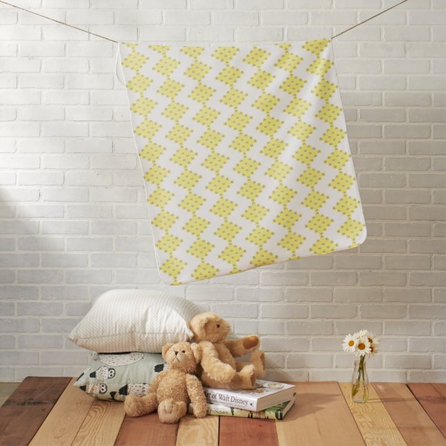 Overflow Yellow Baby Blanket by Poet Adiela Akoo (In Situ)