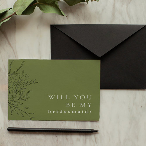 Bridesmaid Card