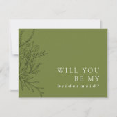 Overflowing Bouquet Will You Be My Bridesmaid Card (Front)