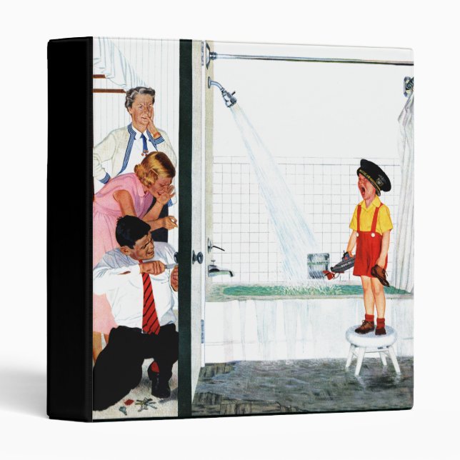 Overflowing Tub 3 Ring Binder (Front/Spine)