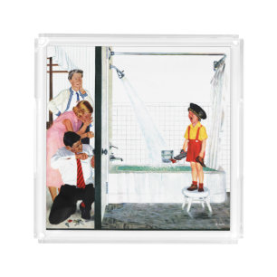 Overflowing Tub Acrylic Tray