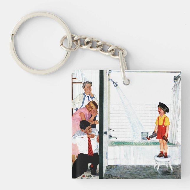 Overflowing Tub Keychain (Front)