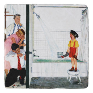 Overflowing Tub Trivet