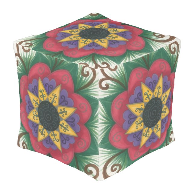 Overgrown flower garden cushion seat (Angled Back)