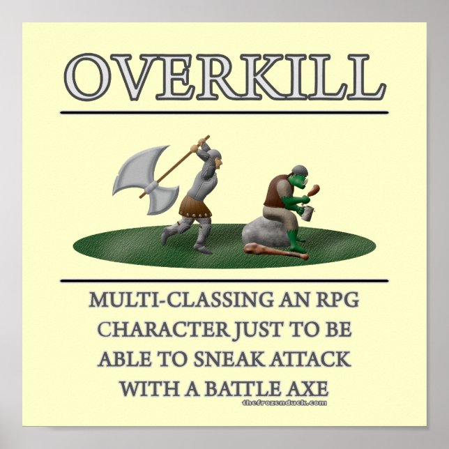 Overkill Fantasy (de)Motivator Poster (Front)