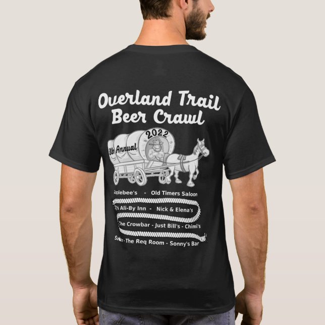 Overland beer crawl 2022T-Shirt T-Shirt (Back)
