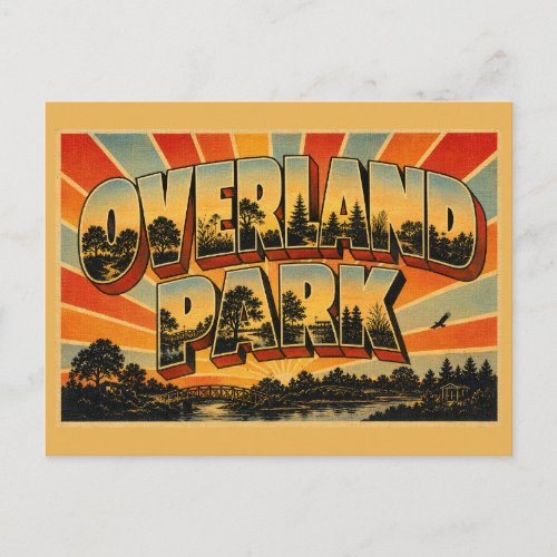Overland Park Kansas Arboretum Gardens Woodlands Postcard