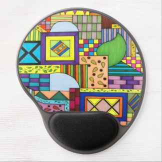 Overlapped Blocks Gel Mouse Pad