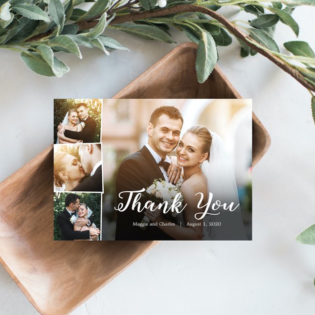 Overlapped Photos Thank You Card (Creator Uploaded)