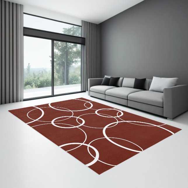 Overlapping Chocolate Circles Venn Diagrams Rug (Insitu (Indoor 3))