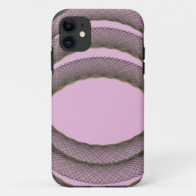 overlapping circles in purple background abstract Case-Mate iPhone case (Back)