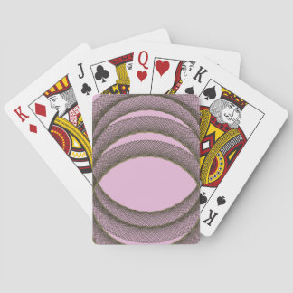 overlapping circles in purple background abstract poker cards
