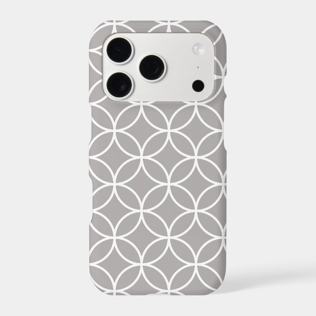 Overlapping Circles Pattern Iphone Case (Back)