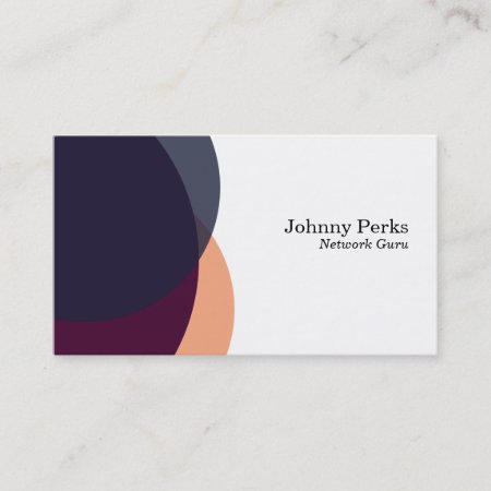 Overlapping Colors Variation 2 Business Card