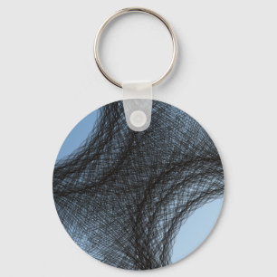 overlapping dark circles keychain