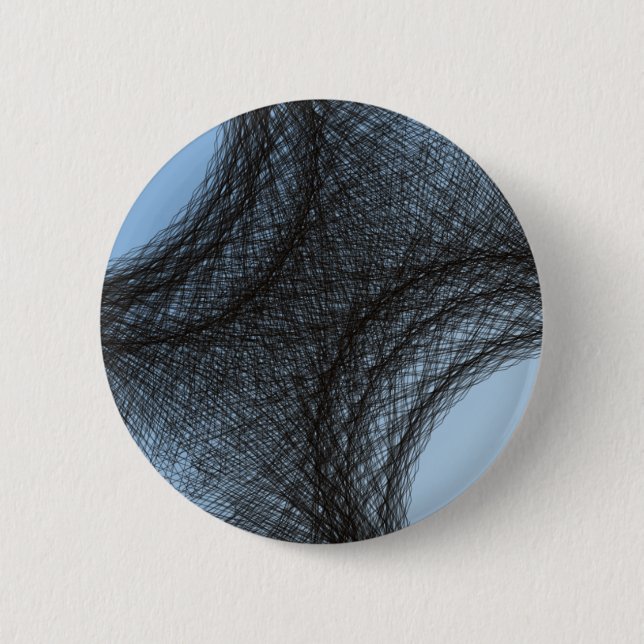 overlapping dark circles pinback button (Front)