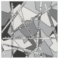 Overlapping Flutes Fabric