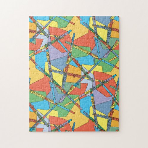Overlapping Flutes  Jigsaw Puzzle
