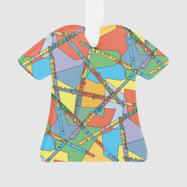 Overlapping Flutes Ornament (Front)