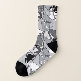 Overlapping Flutes Socks