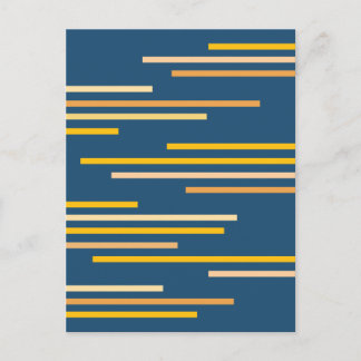 Overlapping Lines Abstract Design Postcard