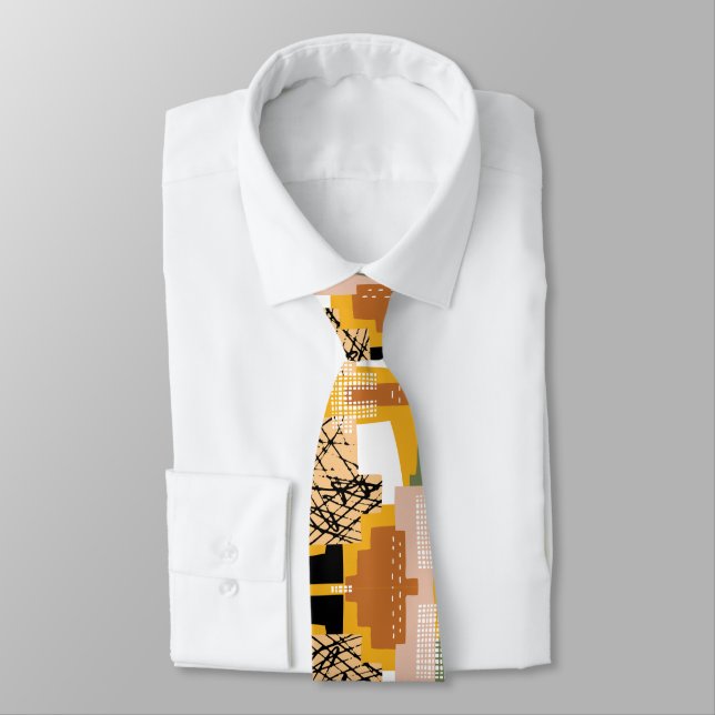 Overlapping  neck tie (Tied)