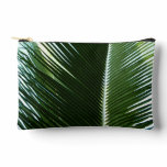 Overlapping Palm Fronds Tropical Green Abstract Accessory Pouch
