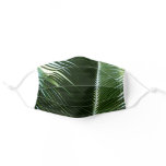 Overlapping Palm Fronds Tropical Green Abstract Adult Cloth Face Mask