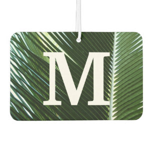 Overlapping Palm Fronds Tropical Green Abstract Air Freshener