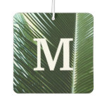 Overlapping Palm Fronds Tropical Green Abstract Air Freshener