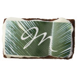 Overlapping Palm Fronds Tropical Green Abstract Brownie
