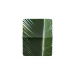 Overlapping Palm Fronds Tropical Green Abstract Business Card Holder