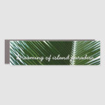 Overlapping Palm Fronds Tropical Green Abstract Car Magnet at Zazzle