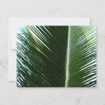 Overlapping Palm Fronds Tropical Green Abstract Card