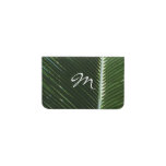 Overlapping Palm Fronds Tropical Green Abstract Card Holder