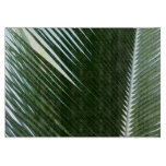 Overlapping Palm Fronds Tropical Green Abstract Cutting Board