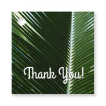Overlapping Palm Fronds Tropical Green Abstract Favor Tags