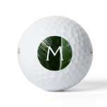 Overlapping Palm Fronds Tropical Green Abstract Golf Balls
