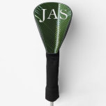 Overlapping Palm Fronds Tropical Green Abstract Golf Head Cover