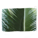 Overlapping Palm Fronds Tropical Green Abstract Golf Towel
